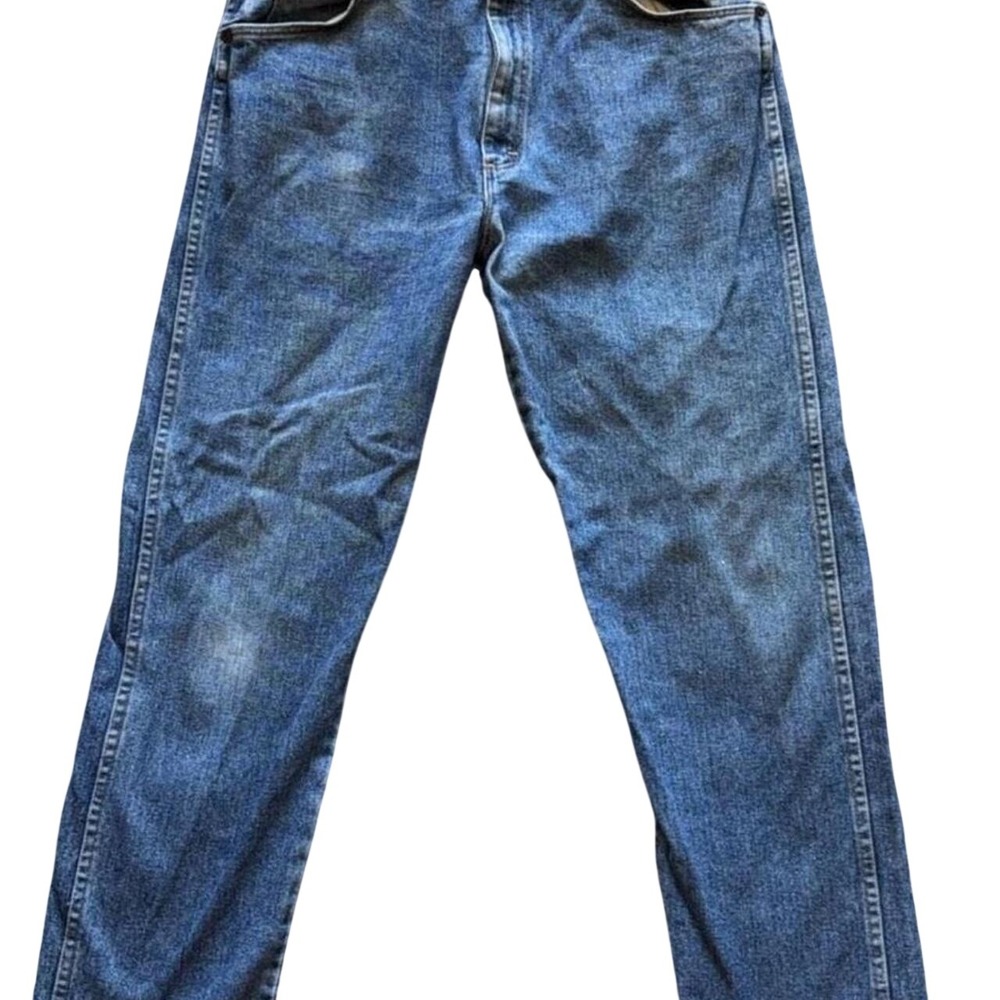 Wrangler Authentic Mens Straight Leg Jeans Blue Denim 36x32 97601DW